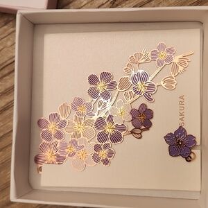 Plated metal bookmark